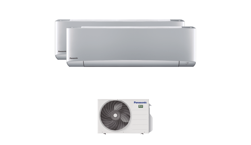 Aparat de aer conditionat Panasonic Kits Multi Split Etherea Simultaneous 2 Rooms, 5 kW, R32