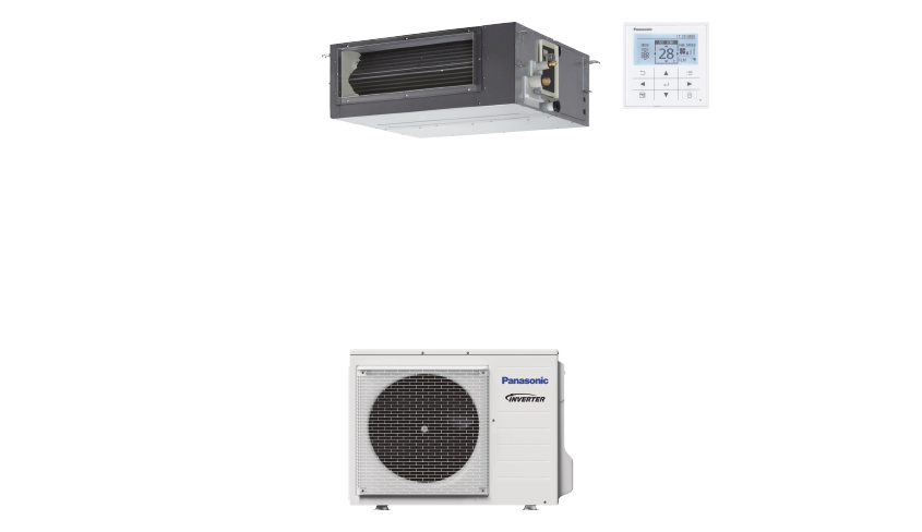 Sistem Panasonic PACi Elite High Static Pressure Hide Away, 3,6 kW, R410A