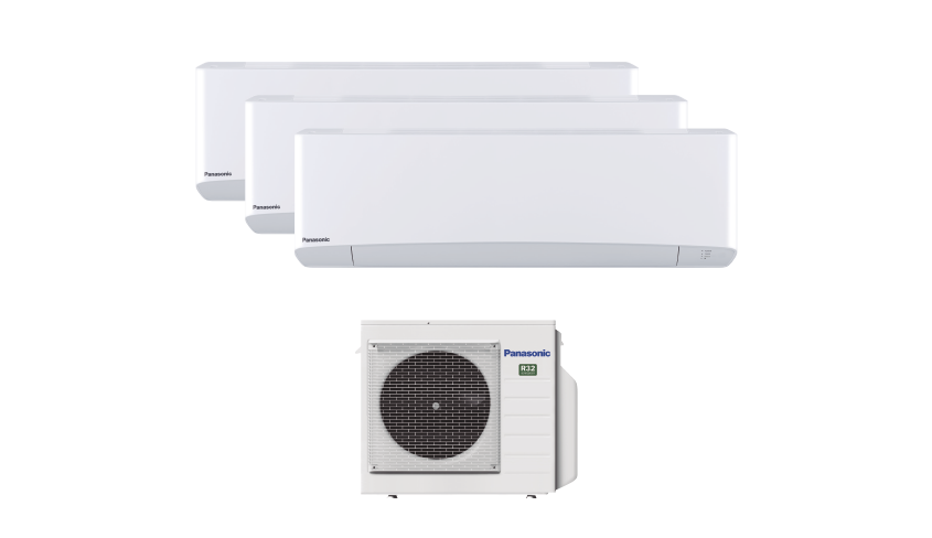Aparat de aer conditionat Panasonic Kits Multi Split Etherea Day & Night 3 Rooms, 5,2 kW, R32