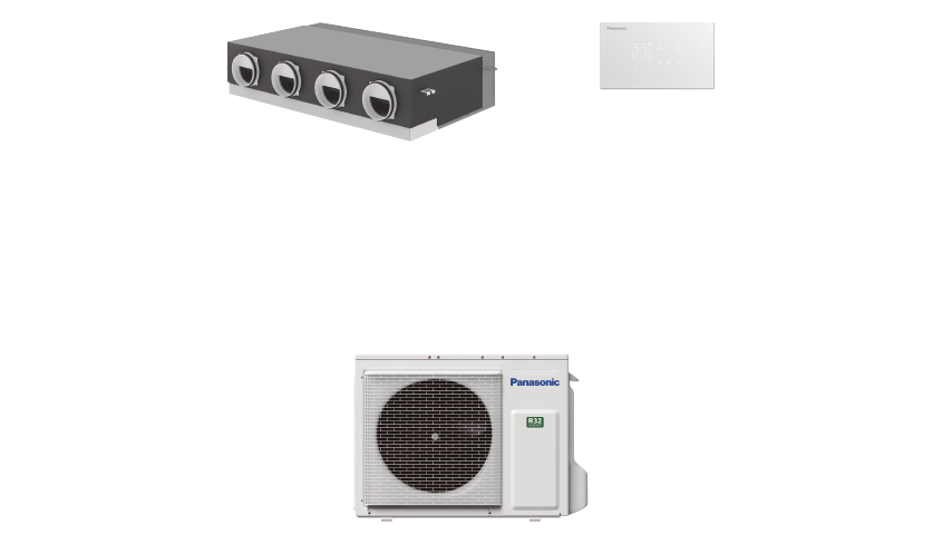 Sistem Panasonic PACi Unitate duct standard pentru mai multe zone seria PACi NX, 7,1 kW, R32